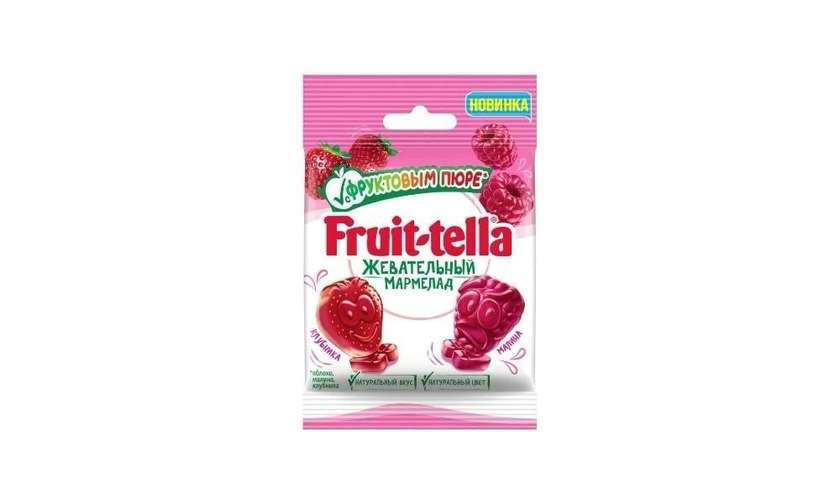 Fruit-tella Strawberry and Raspberry Flavored Marmalade 36g