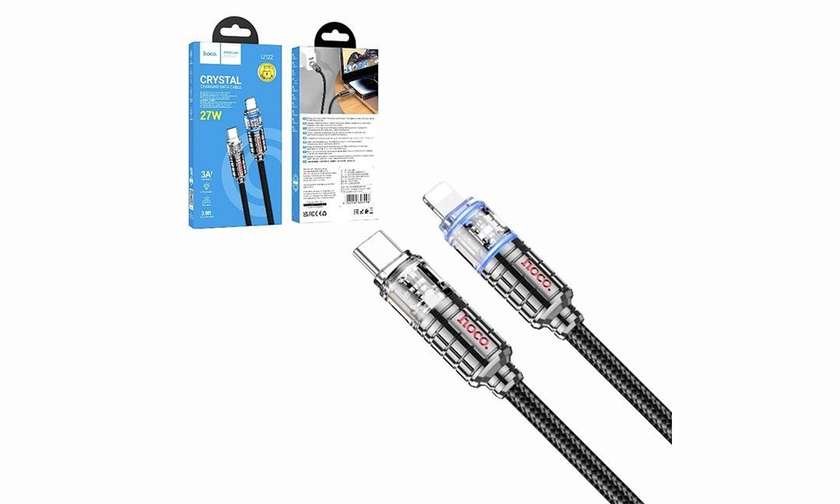 HOCO. Cable Type-C to Lightning “U122 Lantern” PD 27W fast charge