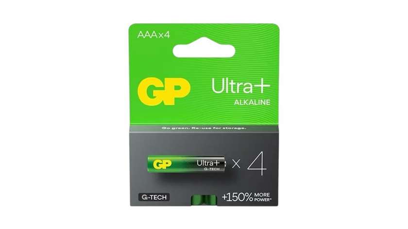 G-Tech GP AAAx4 Ultra+ Alkaline Battery - 4pcs