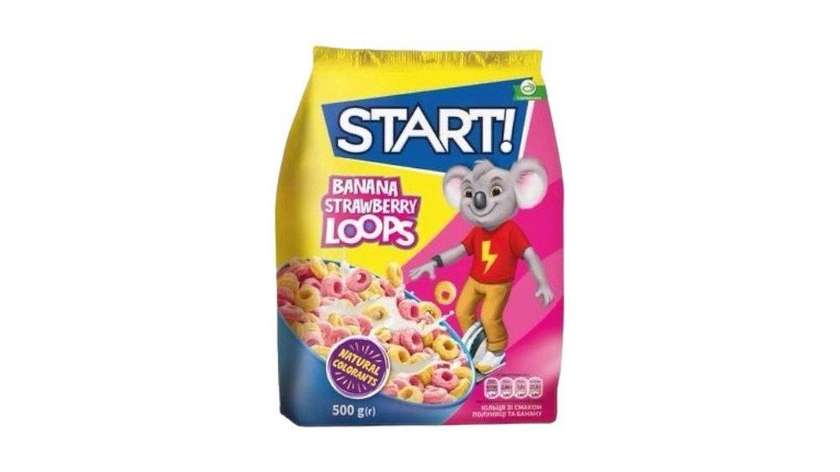 Start Banana Strawberry Loops Cereal 500g