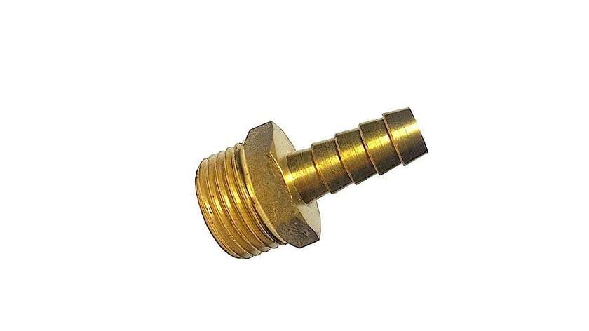 Gas fitting with 20mm external thread 1/2-10mm