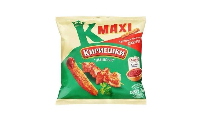 KirieShki Maxi Flavored Croutons 50g (Barbecue + Ketchup)