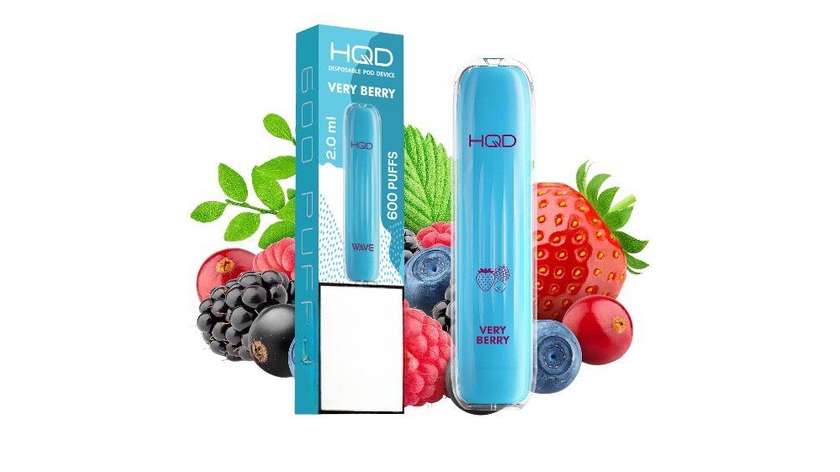 HQD Wave Very Berry 600 Puffs