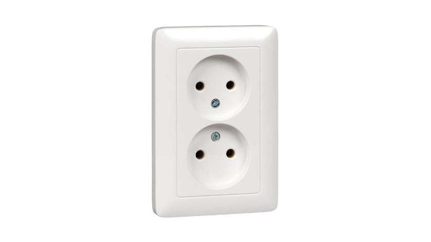 Almera Sectional Socket, White 16A 250V