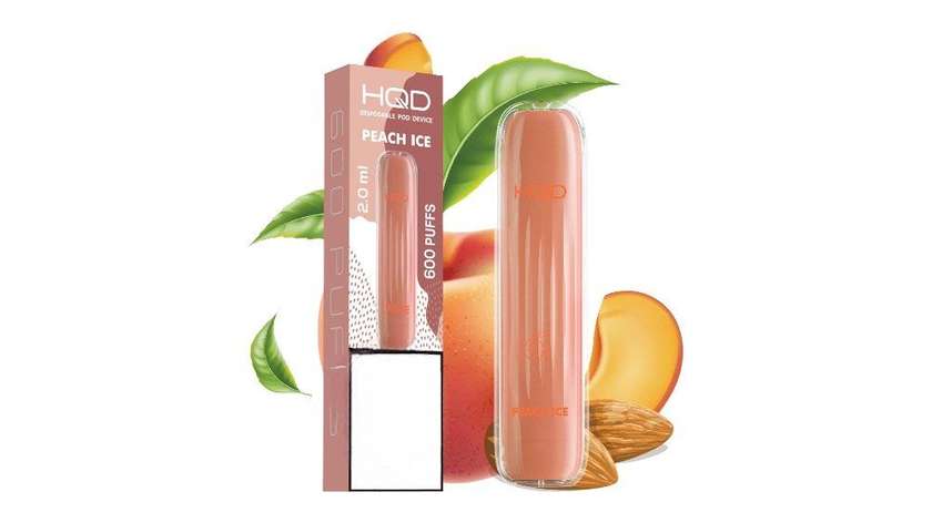 HQD Wave Peach Ice 600 Puffs