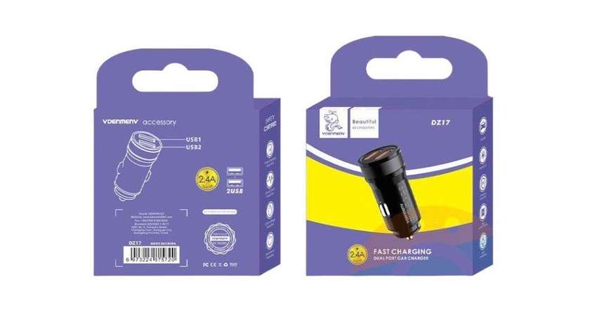 Vdenmenv DZ17 Fast Charging Dual Port Car Charger