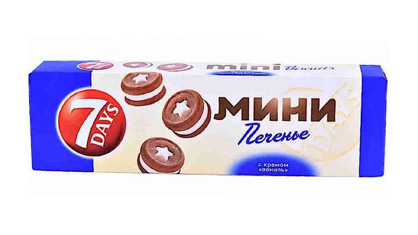 7days Vanilla Flavored Cream Biscuit 100g