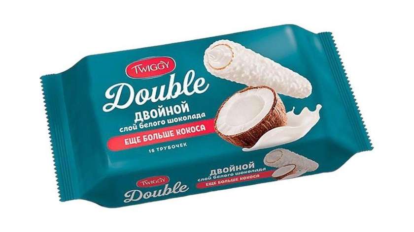 Twiggy Double Coconut in White Chocolate (16 Pieces)