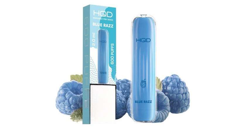 HQD Wave Blue Razz 600 Puffs