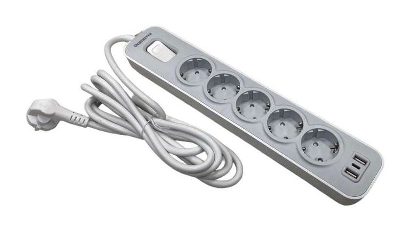 Yamatik 5 Power Socket 2USB 1Type-C Max 4000W 16A 2m