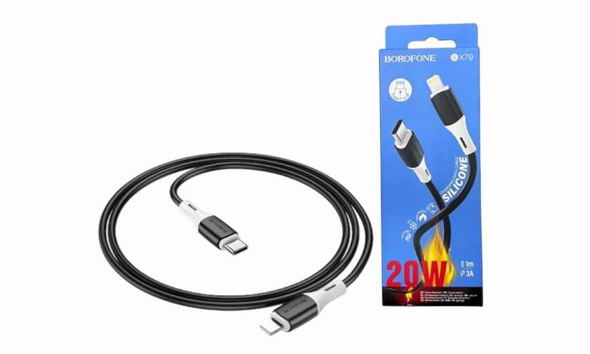 Borofone BX79 Cable USB-C to iPhone Black
