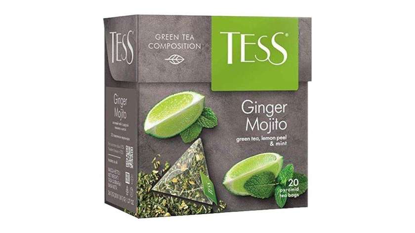 Tess Ginger Mojito Green Tea with Mint and Lime Flavor 20ct