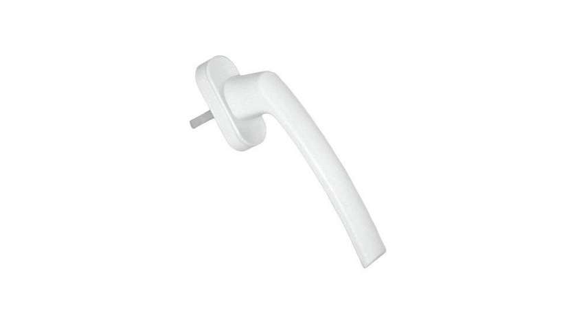 White Metal-Plastic Window Handle
