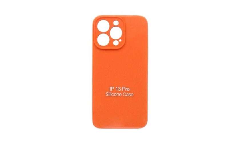 Alcantara Case for iPhone 13 Pro, Carrot Color