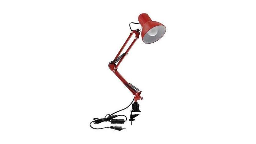 Ultraflash UF-312p C02 Red Desk Lamp with Clamp