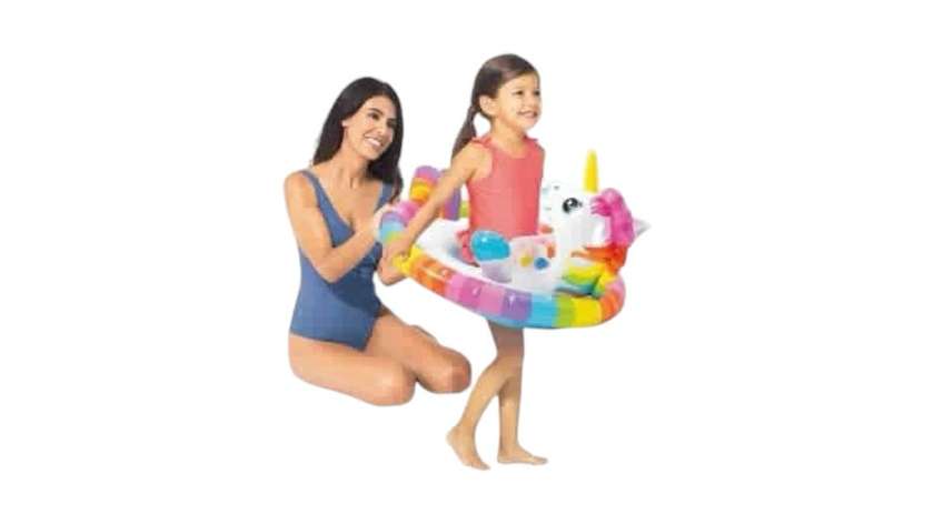 Inflatable Swimming Pool Float for Children Ages 3-4, 84cm x 58cm