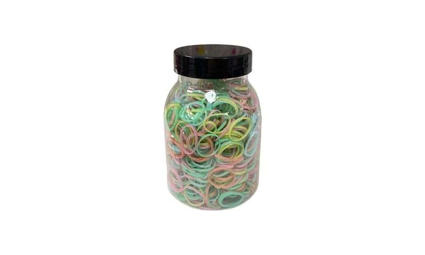Hair Tie in Plastic Box