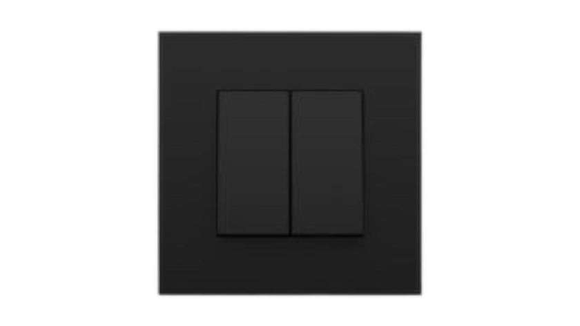 Almera 2-Key Black Switch 10A 250 V
