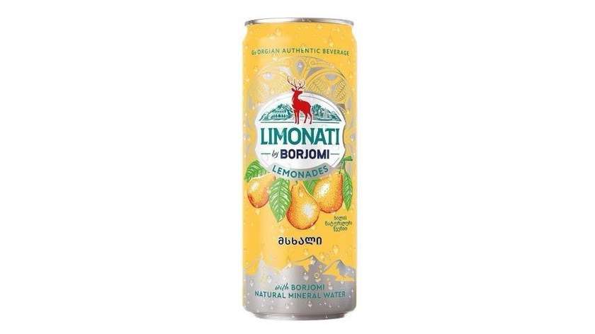 Borjomi Pear Flavored Lemonade Can 330ml