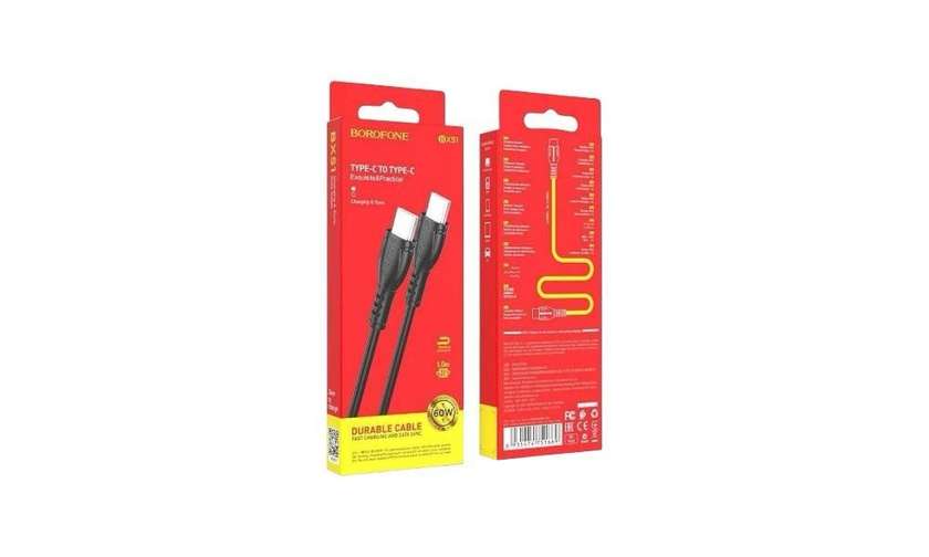 Borofone Type-C to Type-C Cable 60W 1m
