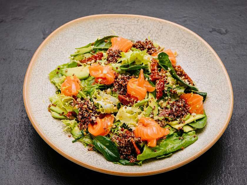 Salmon Salad in Sparkling Dressing