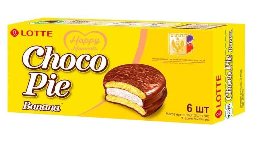 Choco Pie Banana Flavor 6pcs