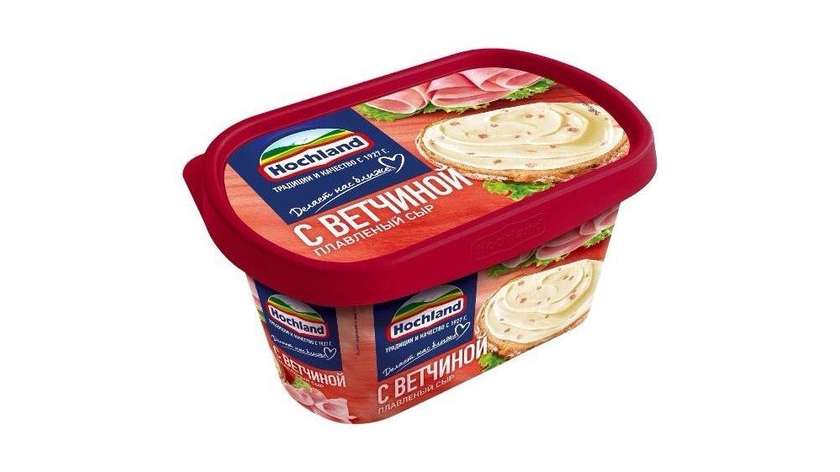 Hochland Processed Cheese with Ham 200g