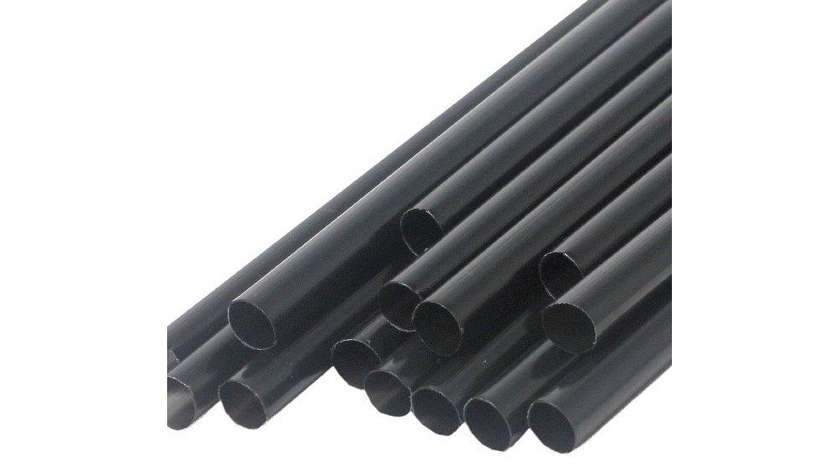 Large Black Juice Straws