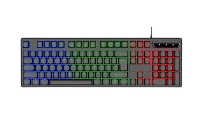 Jertech Keyboard K348 EN/AR Wired Gaming RGB
