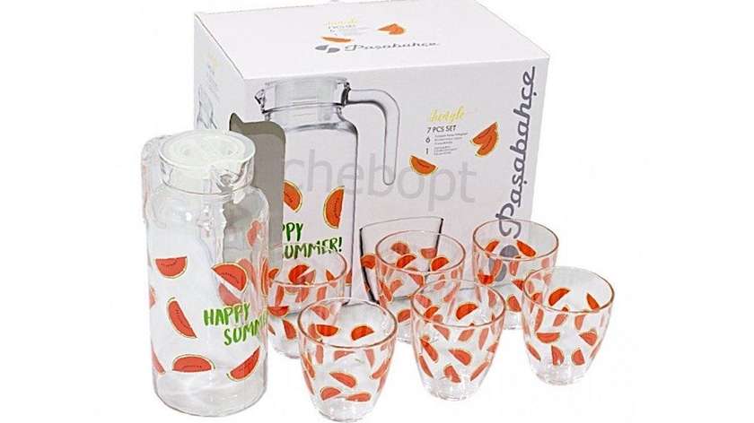 Carafe + 6 Glasses