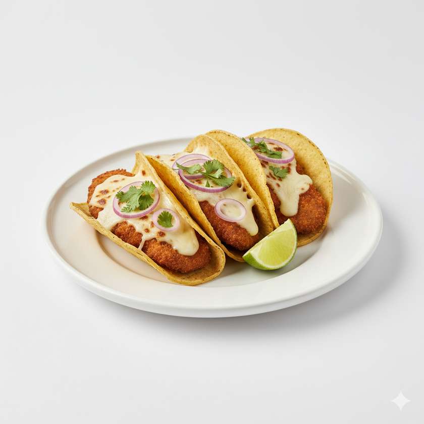 3 ks Tacos Milanesa se sýrem