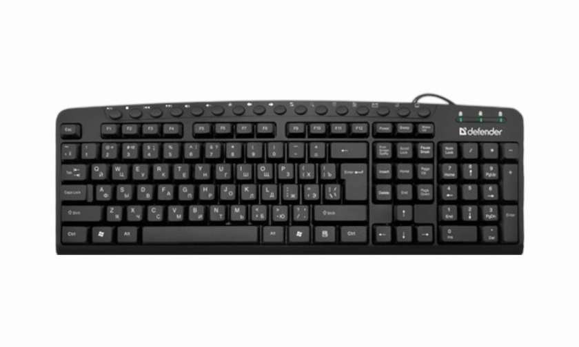 Defender - Wired Keyboard Focus HB-470 Black