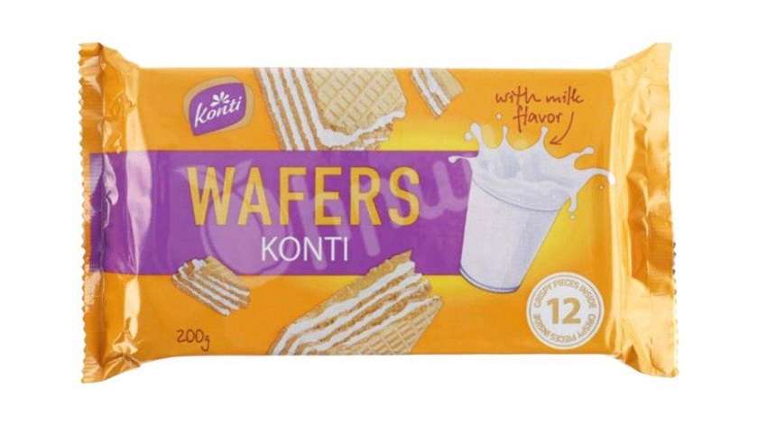 Konti Wafers with Milk Flavor 200g