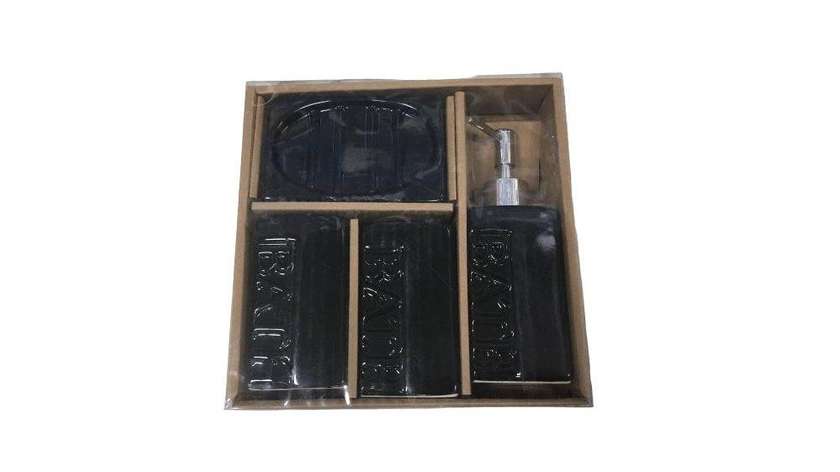 Black Bathroom Set
