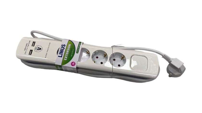 Linus Extension Cord 4-Port USB Power 10.5W 3m