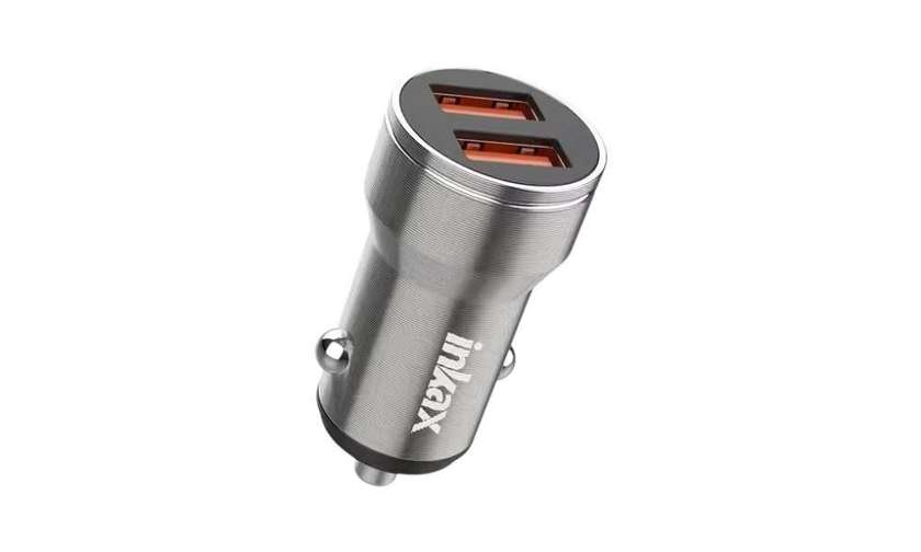 Inkax ca-02B Car Fast Charger 2-Port