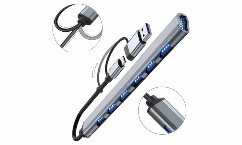 USB to Type-C hub 7ports