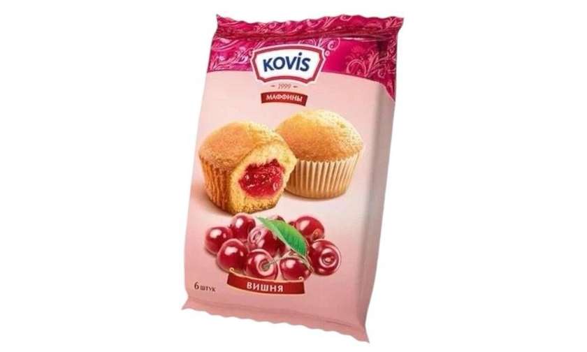 Kovis Cherry Muffins 6-pack