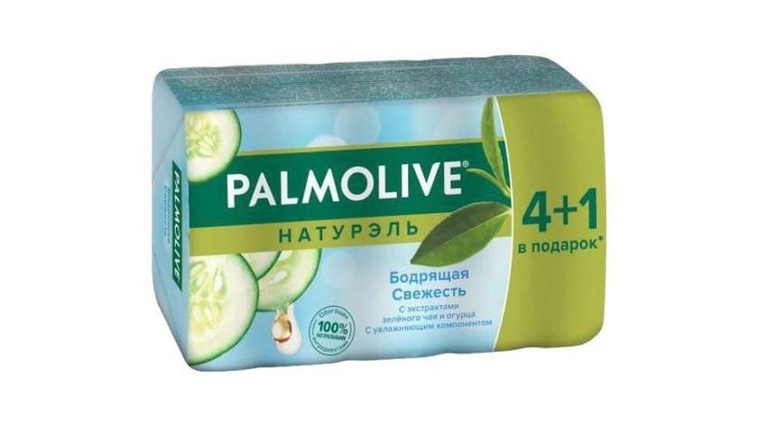 Palmolive Soap with Green Tea and Cucumber Extracts 4+1