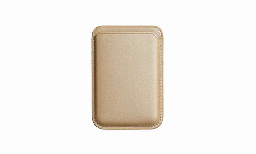 iPhone Leather Wallet (MagSafe) gold