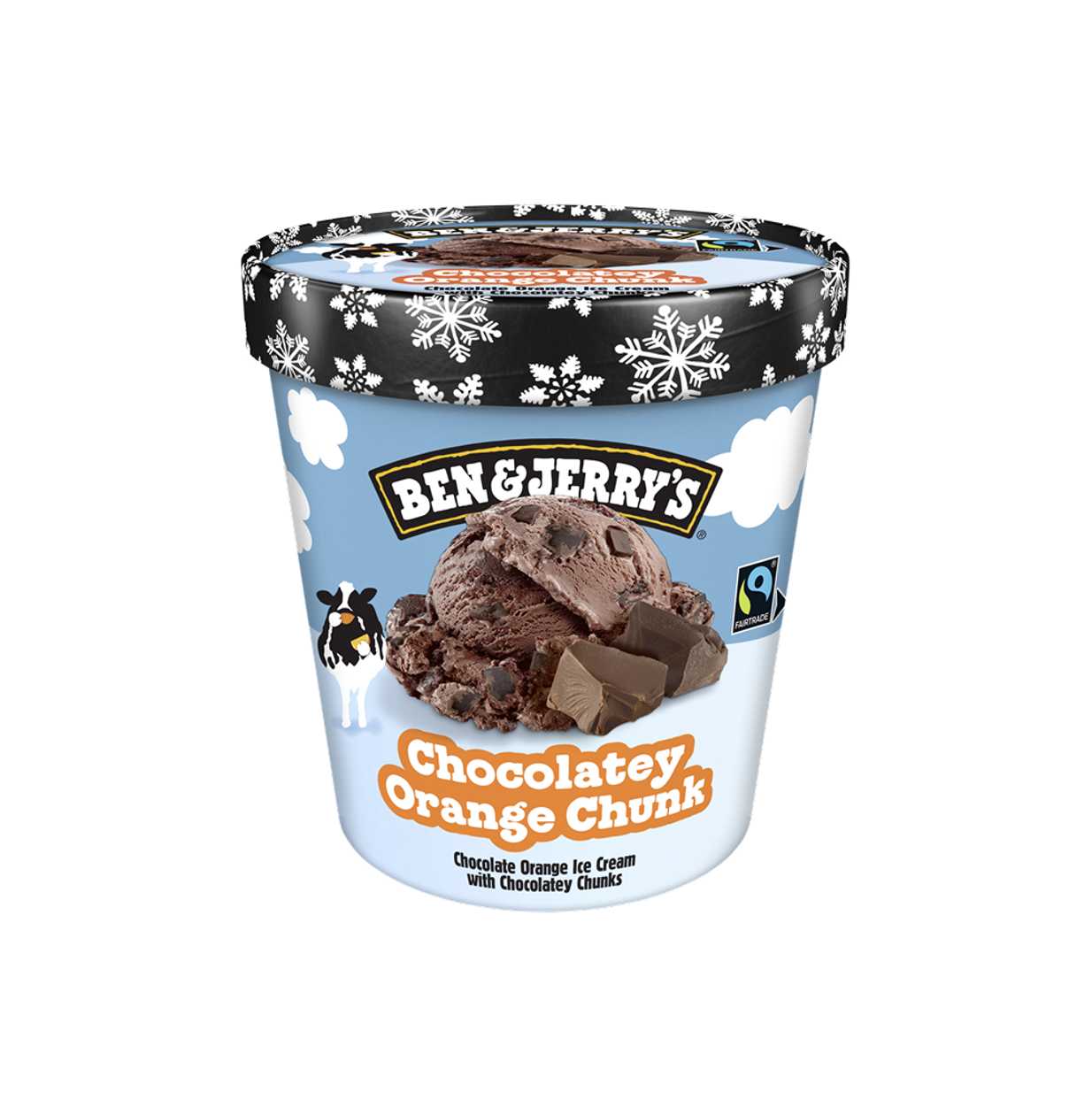Ben & Jerry's, Winter Chocolatey Orange Chunk, 465 ml