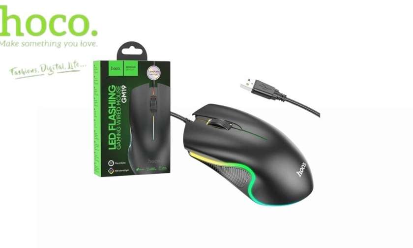 Hoco GM19 Enjoy Gaming Luminous Wired Mouse ORIGINAL