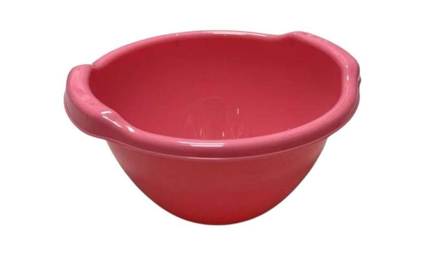 Pink Plastic Bowl with Handle 2.5L