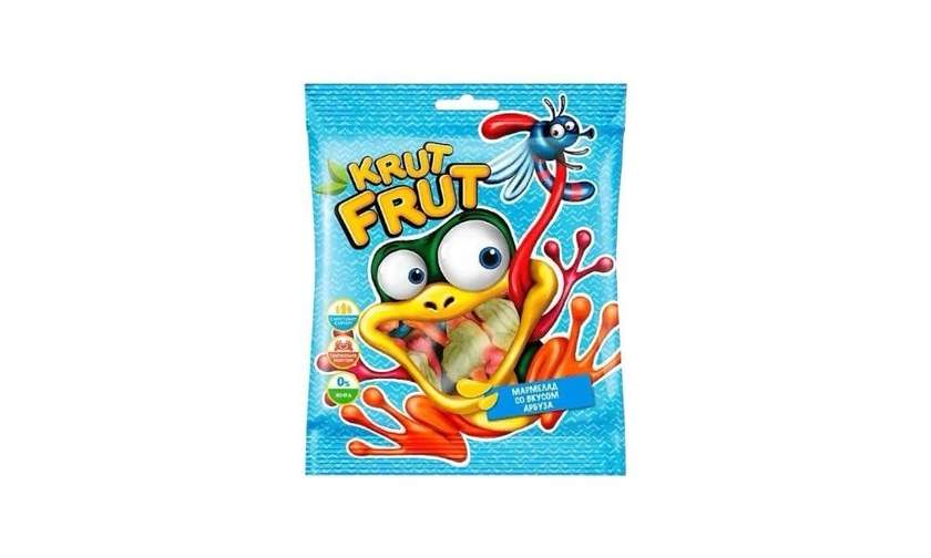 Krut Fruit Chewy Marmalade Frogs 100g