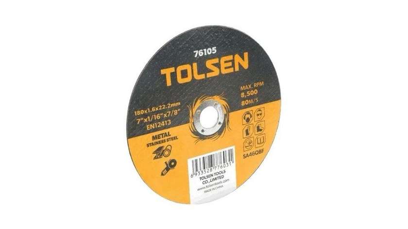 Tolsen tol1445-76103 Metal Cutting Disc 125*1.2*22.2mm