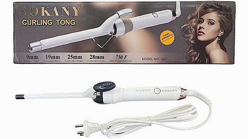 White Sokany-667 Hair Curler