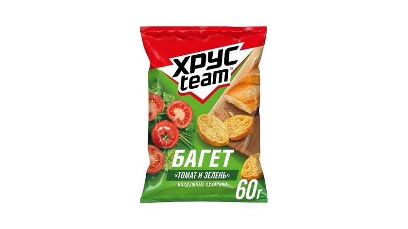 Khrustim Baguette Tomato and Greens 60g