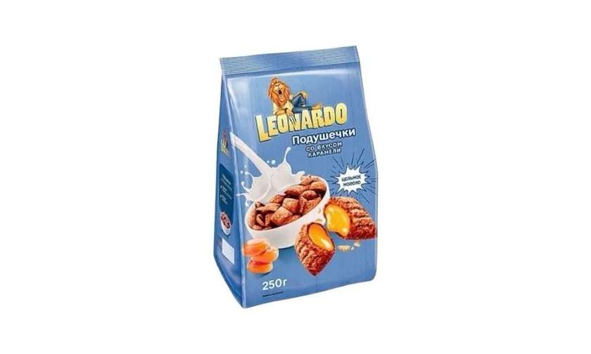 Leonardo Caramel Flavored Pillows 250g