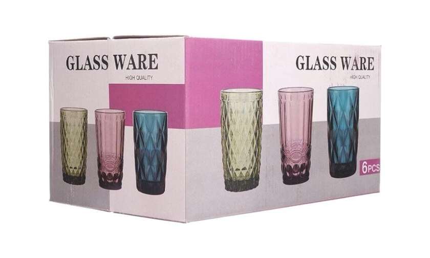Set of 6 Lilac Glasses