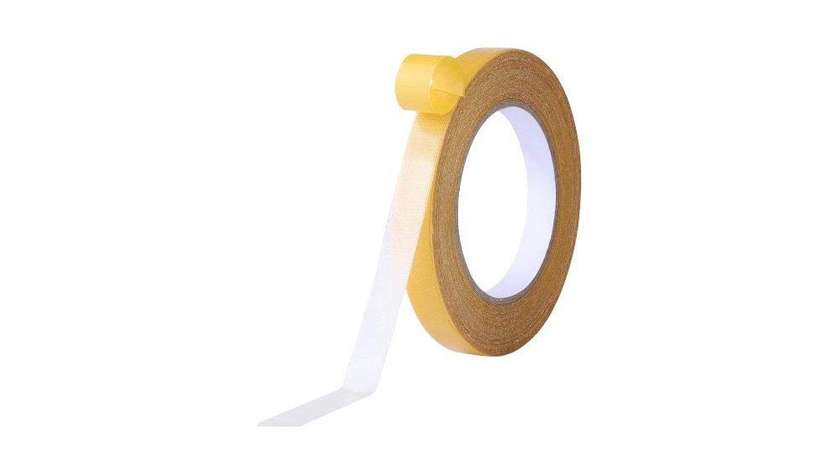 Keengross Double Sided PP Tape 24MM X 25M Light Yellow